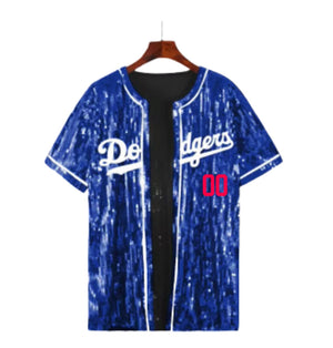 Open Front Sequin Jersey
