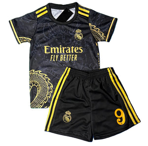Kylian Mbappe Real Madrid Dragon Special Edition 3rd Jersey Toddler/Youth Soccer Jersey Kids Kit