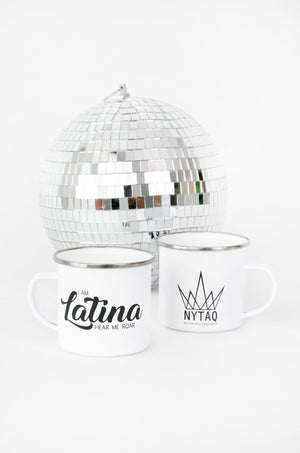 I Am Latina Hear Me Roar Enamel Mug