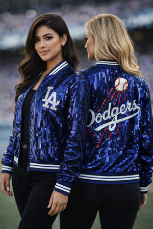 Sequin Baseball Jacket