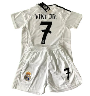 Vini Jr Kids Soccer Jersey Real Madrid Youth and Toddler Sizes