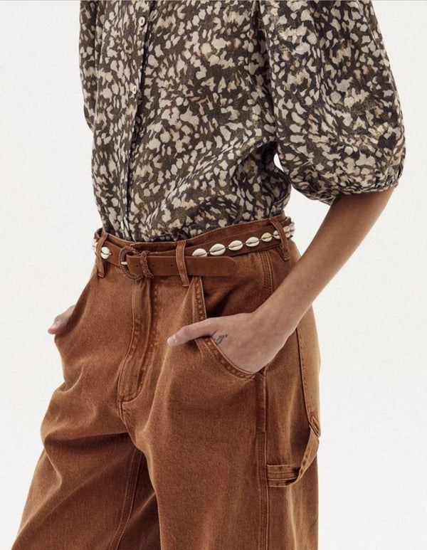 Rio Leather Belt - Brown