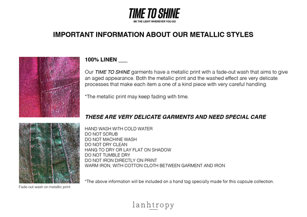 Mar Metallic Linen Top - Fuchsia