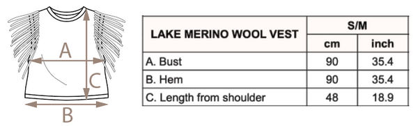 Lake Merino Wool Vest - Brick