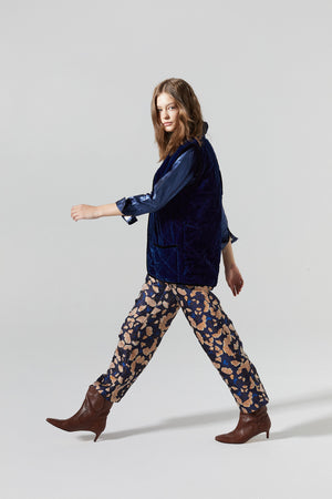 Sakura Brocade Pants - Ginkgo