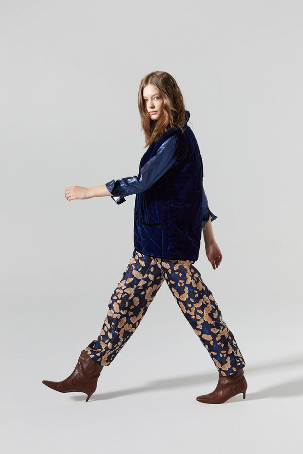 Sakura Brocade Pants - Ginkgo