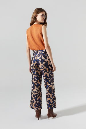 Sakura Brocade Pants - Ginkgo