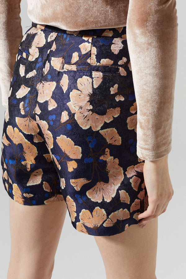 Niwaki Brocade Short - Ginkgo