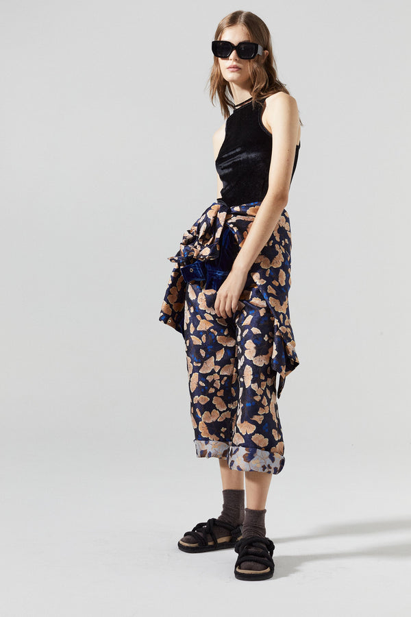 Sakura Brocade Pants - Ginkgo