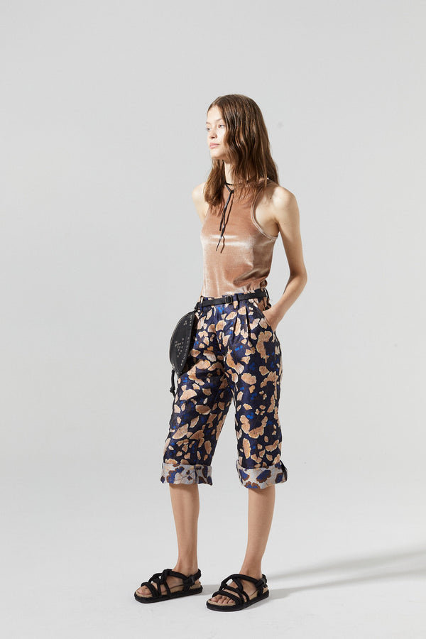 Sakura Brocade Pants - Ginkgo