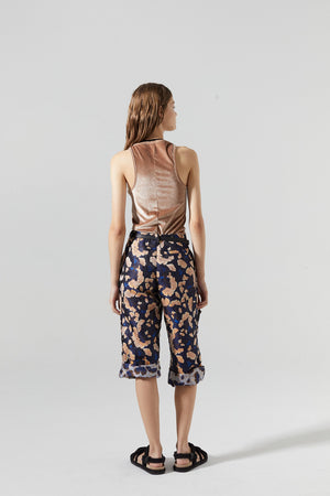 Sakura Brocade Pants - Ginkgo