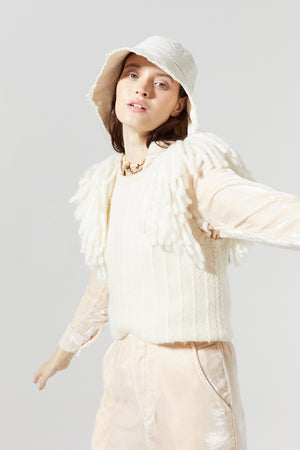 Lake Merino Wool Vest - Natural