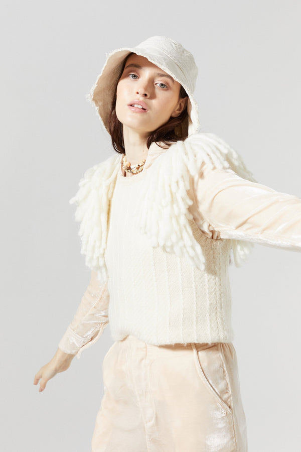 Lake Merino Wool Vest - Natural