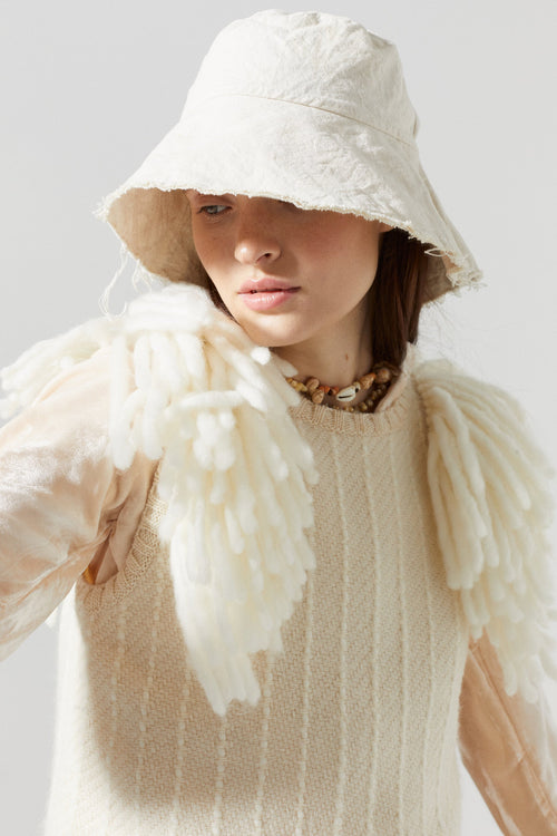 Lake Merino Wool Vest - Natural