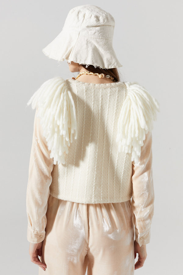 Lake Merino Wool Vest - Natural