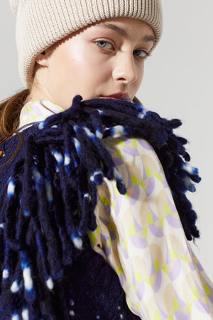 Lake Merino Wool Vest - Deep Blue