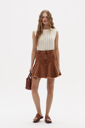 Kaia Knitted Vest - White