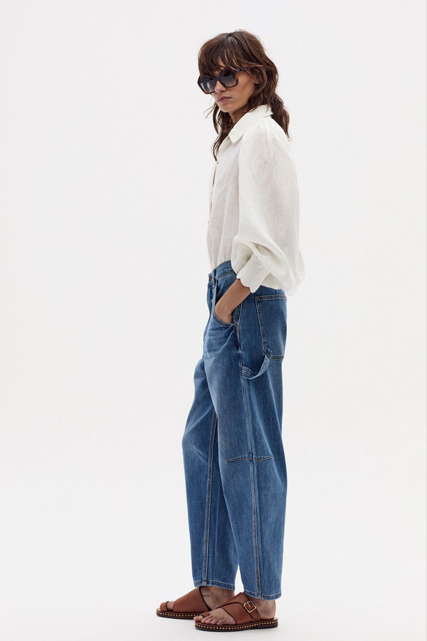 Ambar Denim Pants - Washed Indigo