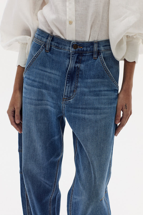 Ambar Denim Pants - Washed Indigo