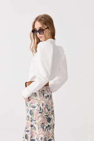 Lilium Poplin Shirt - Off White
