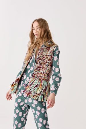 Western Merino Wool Vest - Autumn