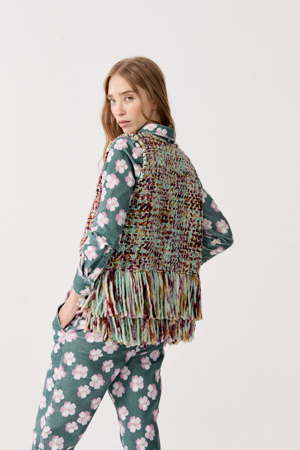 Western Merino Wool Vest - Autumn