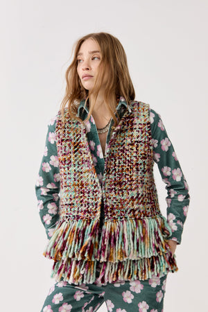 Western Merino Wool Vest - Autumn