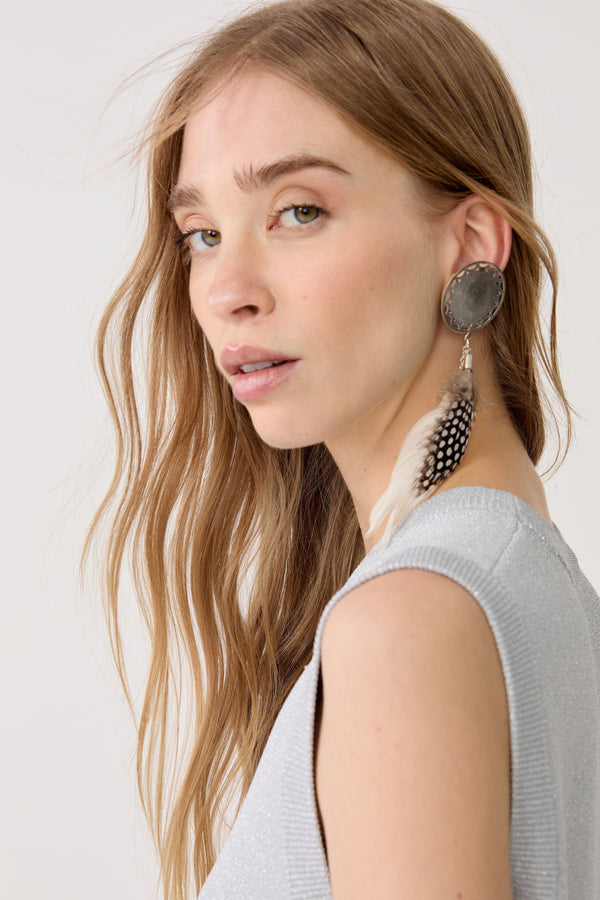 Glitter Knitted Top - Silver