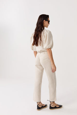 Bubble Linen Shirt - Natural