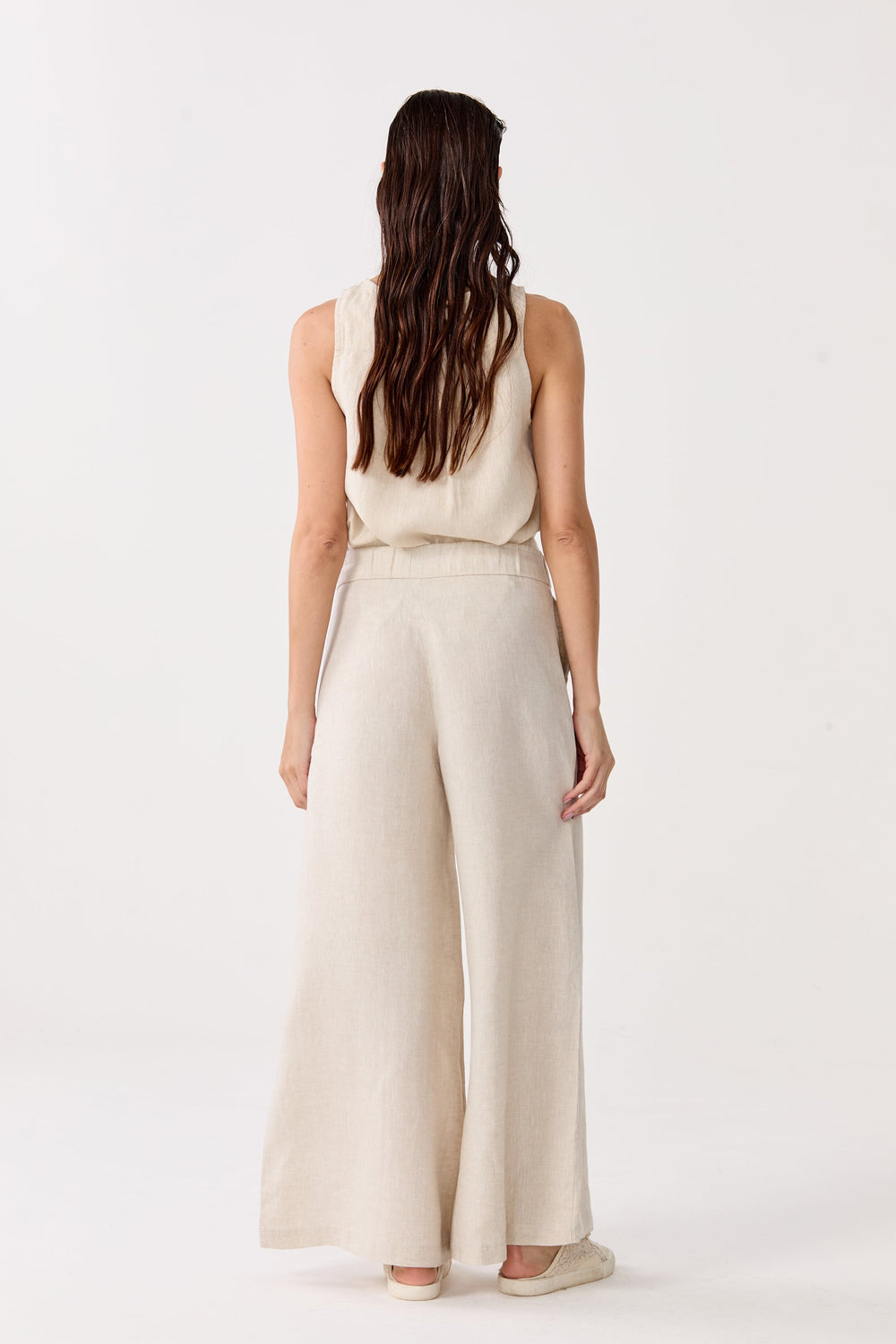 Yves Linen Top - Natural