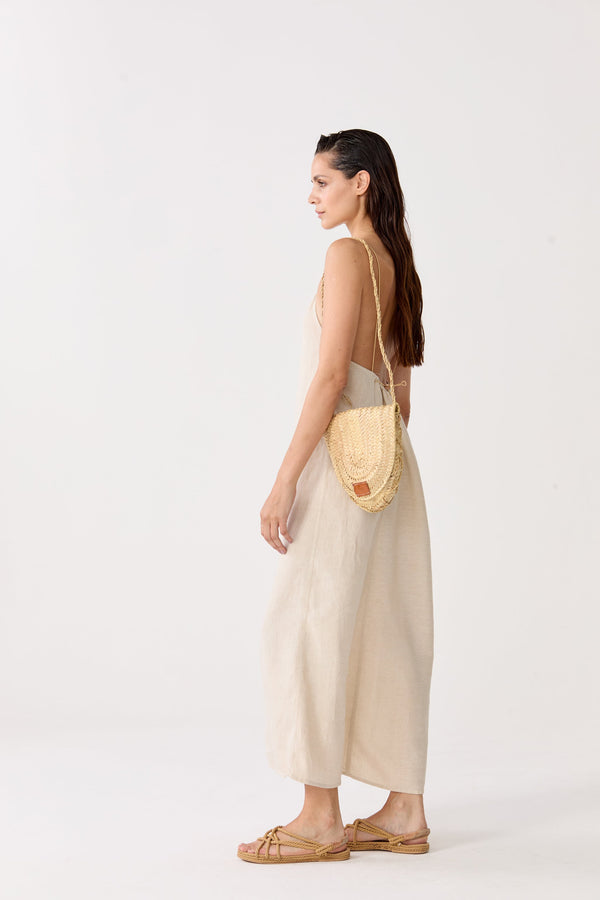 Sophie Linen Dress - Natural