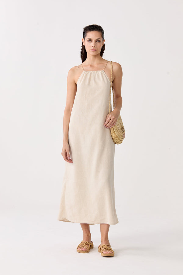 Sophie Linen Dress - Natural