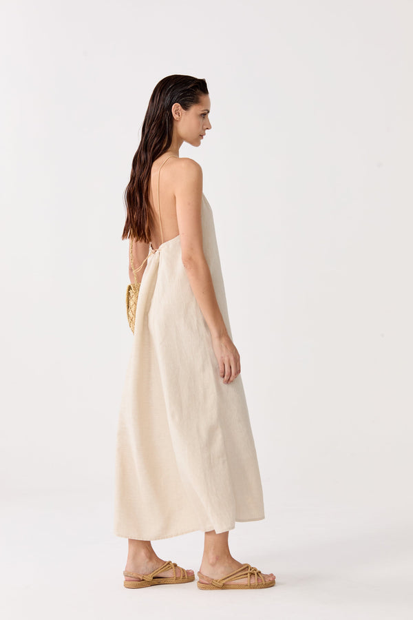 Sophie Linen Dress - Natural