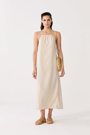 Sophie Linen Dress - Natural