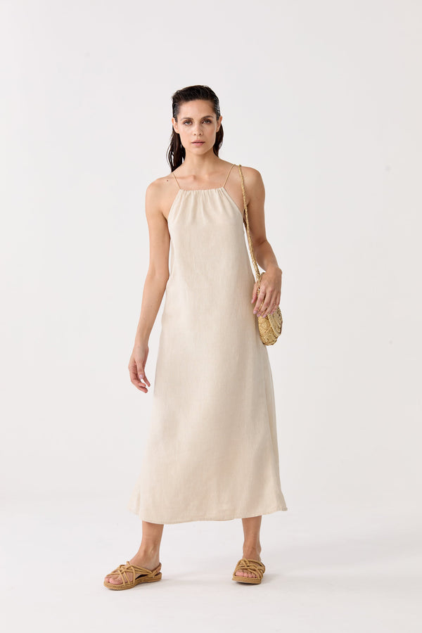 Sophie Linen Dress - Natural