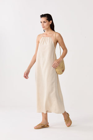 Sophie Linen Dress - Natural