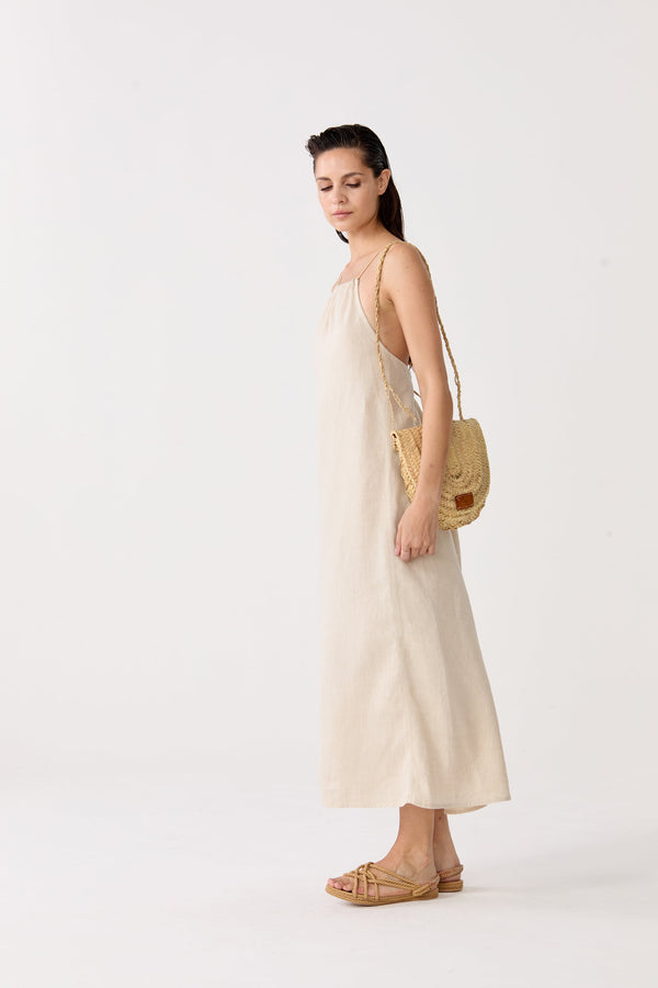 Sophie Linen Dress - Natural