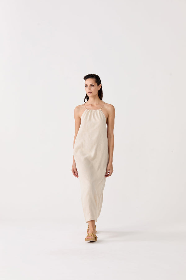 Sophie Linen Dress - Natural