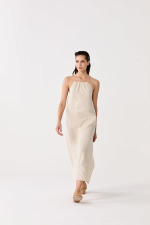 Sophie Linen Dress - Natural
