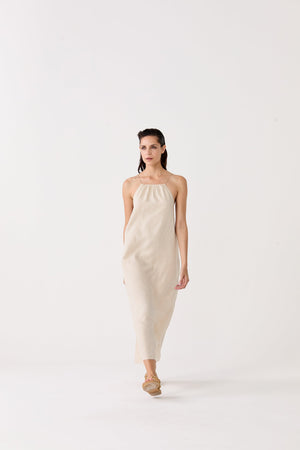 Sophie Linen Dress - Natural