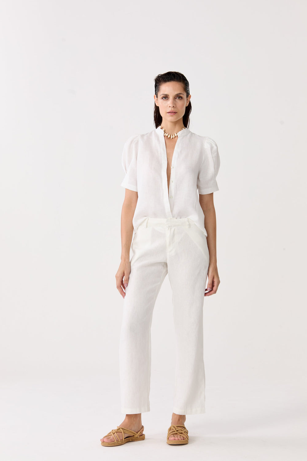 Astro Linen Pants - Off White