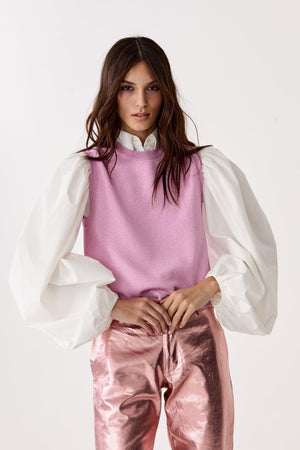 Glitter Knitted Top - Pink