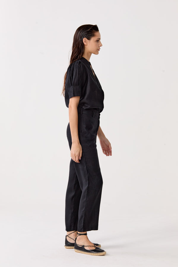 Astro Linen Pants - Black
