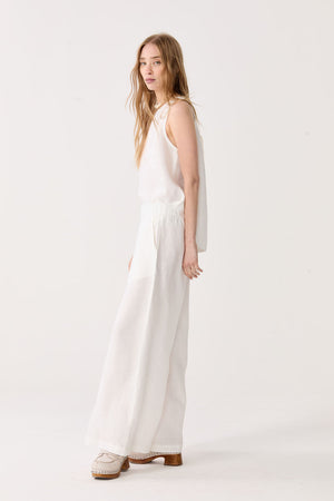 Yves Linen Top - Off White
