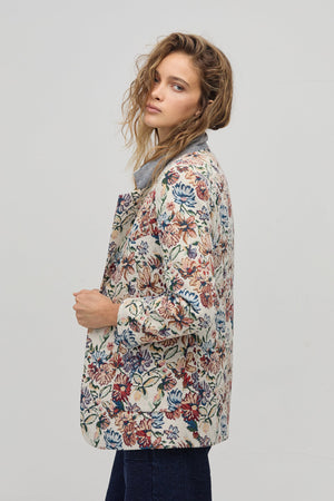Miro Brocade Blazer - Floral Tapestry