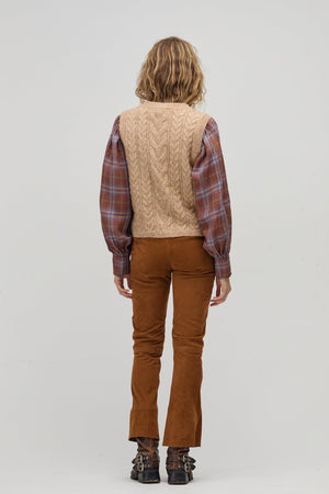 Otto Knitted Vest - Camel
