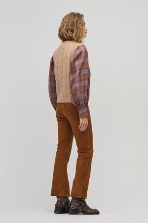 Otto Knitted Vest - Camel