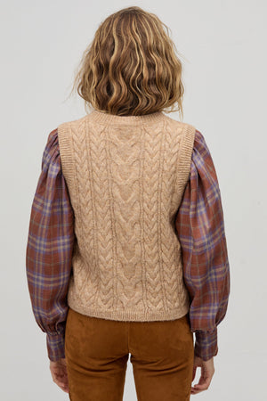 Otto Knitted Vest - Camel