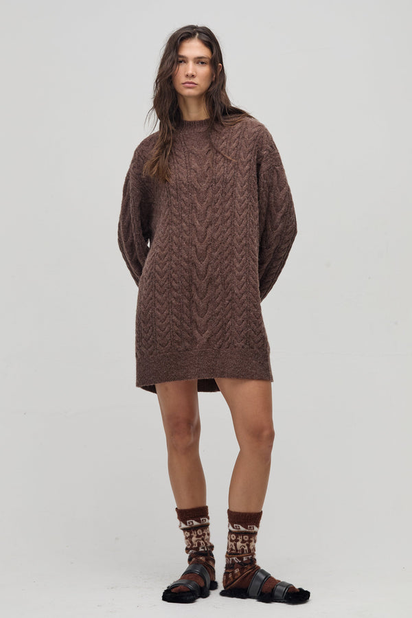 Mayfair Oversized Sweater - Chocolate