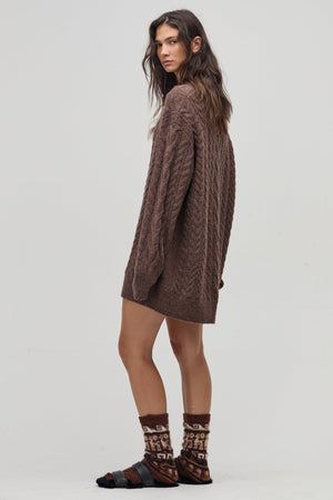 Mayfair Oversized Sweater - Chocolate